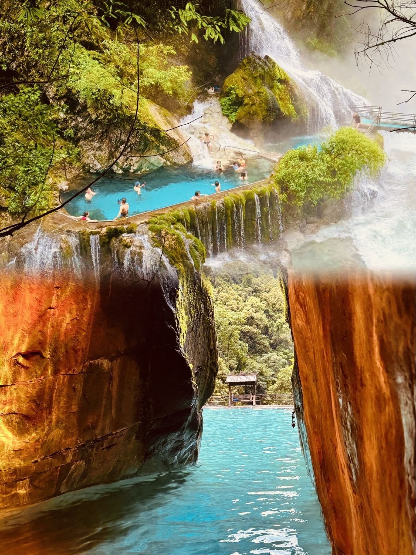 It turns out there really are hot spring waterfalls in the world. How amazing is that?