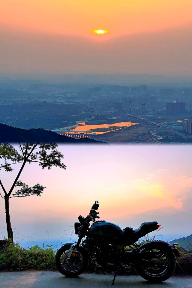 一個人一架車跑山睇日落成都摩旅周邊遊