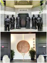 七里三塘坐船漫遊水中，沿途風景美不勝收