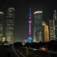 City of Lights – Shanghai’s Skyscrapers by Night 🌆✨
