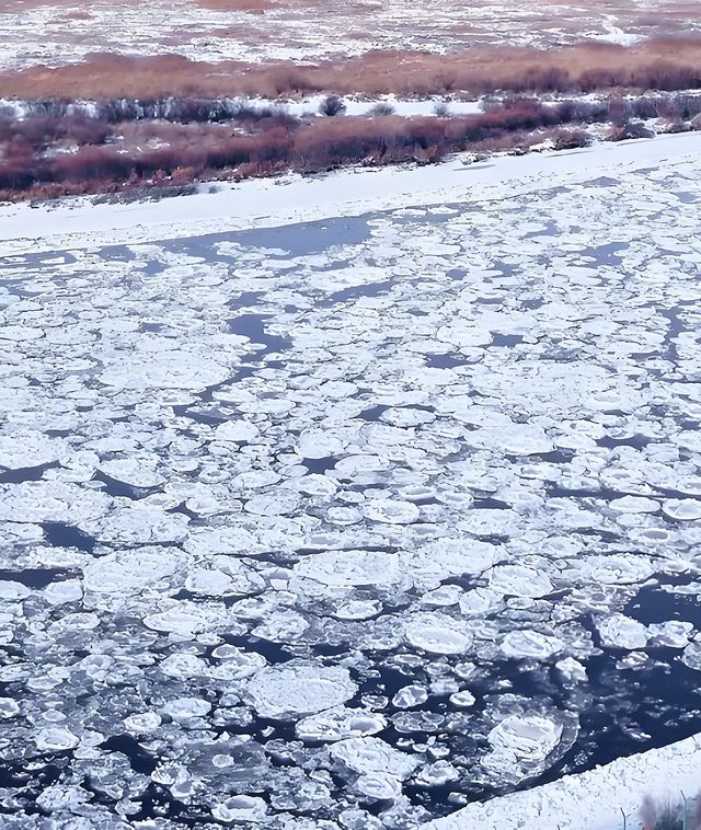 額爾古納河上演跑冰排