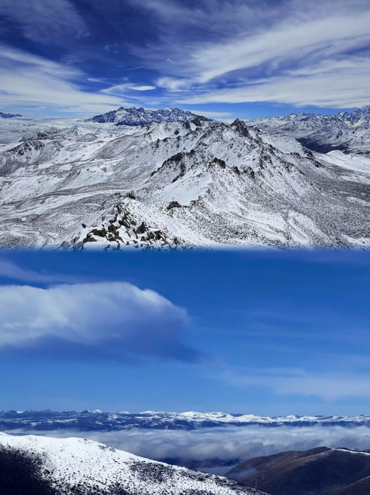 Snow has fallen on Zheduo Mountain, the ultimate winter scenery in