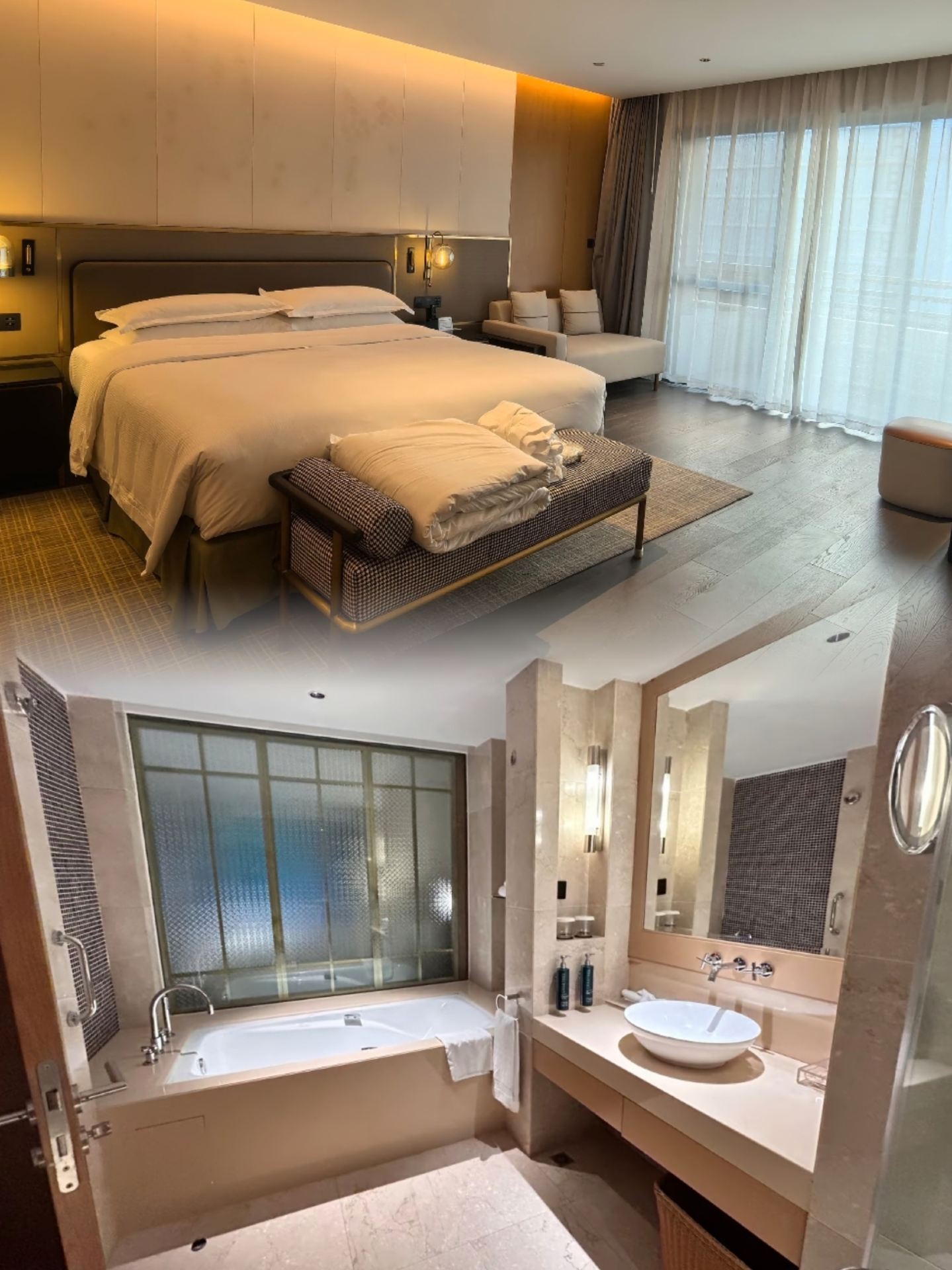 Oasis yang tenang di tengah hiruk pikuk kota ✨ Guangzhou Emerald Hilton menawarkan pengalaman layaknya resor.

Tidak ingin terjebak di pusat kota yang ramai saat mengunjungi Guangzhou? Emerald Hilton di Huangpu ini adalah pilihan yang tepat. Jauh dari keramaian kota, dengan suasana taman yang rimbun dan akses transportasi yang nyaman, hotel ini menyeimbangkan ketenangan dan kenyamanan dengan sempurna. 🌿

Lokasi Taman yang Tenang | Liburan yang Menenangkan 📍

Hotel ini terletak di kawasan Kota Sains Huangpu 🚗, sekitar 30 menit berkendara dari pusat distrik Tianhe, sehingga memudahkan akses ke berbagai kawasan industri Huangpu.

Jaringan jalan di sekitarnya sangat baik, menghindari kemacetan kota tua. Hotel itu sendiri memiliki taman yang luas, yang langsung mengisolasi Anda dari kebisingan lalu lintas di luar begitu Anda memasuki hotel.

Tersedia tempat parkir bawah tanah yang luas, dan parkir gratis merupakan kemudahan yang sangat kami hargai. Berjarak dekat dari stasiun kereta bawah tanah, dan berbagai area perbelanjaan di sekitarnya, sehingga memudahkan untuk membeli makanan dan kebutuhan sehari-hari. Cocok untuk perjalanan bisnis maupun liburan singkat.

Kamar Taman yang Elegan | Ruang Retret yang Nyaman 🛏️

Pengalaman saya di kamar taman merupakan kejutan yang menyenangkan 🌳. Ruangannya luas dan lapang, dengan gaya minimalis modern yang dilengkapi dengan perabotan kayu hangat, menciptakan suasana yang tenang dan nyaman.

Jendela besar menawarkan pemandangan taman yang rimbun dan menakjubkan, bermandikan cahaya lembut yang menenangkan.

Tempat tidur yang dibuat khusus memberikan dukungan yang tepat, memungkinkan saya untuk bersantai dan melepas penat setelah seharian perjalanan 🛌. Kamar mandi memiliki area shower dan toilet terpisah, dan perlengkapan mandinya memiliki aroma yang menyenangkan.

Jendela kaca ganda memberikan insulasi suara yang sangat baik, secara efektif menghalangi kebisingan eksternal saat jendela ditutup. Kamar dibersihkan dengan teliti; sudut dan permukaan bebas dari debu dan noda air. Minibar diisi ulang setiap hari, memastikan tidur malam yang nyenyak.

Keanekaragaman Kuliner | Pengalaman Kuliner dengan Cita Rasa Kanton 🍽️

Hotel ini menawarkan berbagai pilihan tempat makan, memungkinkan Anda menikmati beragam masakan tanpa harus meninggalkan hotel 😋. Restoran Xianghui All-Day Dining menawarkan pilihan sarapan yang lengkap ☀️, termasuk mi wonton Kanton yang baru dimasak, berbagai macam dim sum Kanton, kue-kue ala Barat, dan buah-buahan segar musiman.

Restoran Cina Yuxi mengkhususkan diri dalam masakan Kanton otentik, dengan daging panggang dan makanan laut yang disiapkan secara ahli. Ruang-ruang pribadi yang elegan sangat cocok untuk pertemuan dan perjamuan.

Di sore hari, nikmati teh sore yang mewah di bar lobi, sambil menikmati hidangan penutup dan memandang pemandangan taman ☕ – suasana yang benar-benar santai.

Fasilitas Rekreasi yang Berlimpah | Nikmati Liburan yang Menenangkan 🌿

Pastikan Anda menikmati kolam renang taman luar ruangan yang luas, dikelilingi oleh tanaman hijau yang rimbun dan air yang bersih serta menyegarkan 🏊. Gym 24 jam dilengkapi dengan peralatan baru dan lengkap, memungkinkan Anda untuk berolahraga dan bersantai dengan mudah di waktu luang Anda 💪.

Taman bermain khusus anak-anak memastikan anak-anak dapat bermain sepuasnya.

Staf memberikan layanan yang penuh perhatian dan ramah, proses check-in efisien, dan semua kebutuhan ditanggapi dengan cepat.

Temukan surga hijau di Guangzhou yang ramai, tempat untuk sementara waktu melarikan diri dari hiruk pikuk dan menikmati gaya hidup yang santai.

