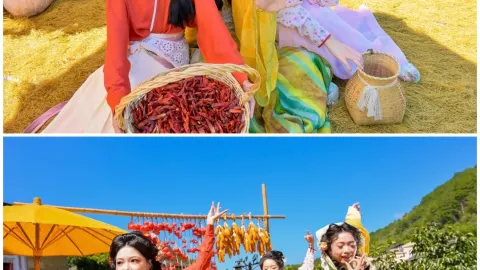 Hari hujan pun indah | Mengungkap keindahan pemandangan musim gugur Chuxi Tulou yang diselimuti kabut dan hujan saat matahari menjemur — traveler post in Longyan