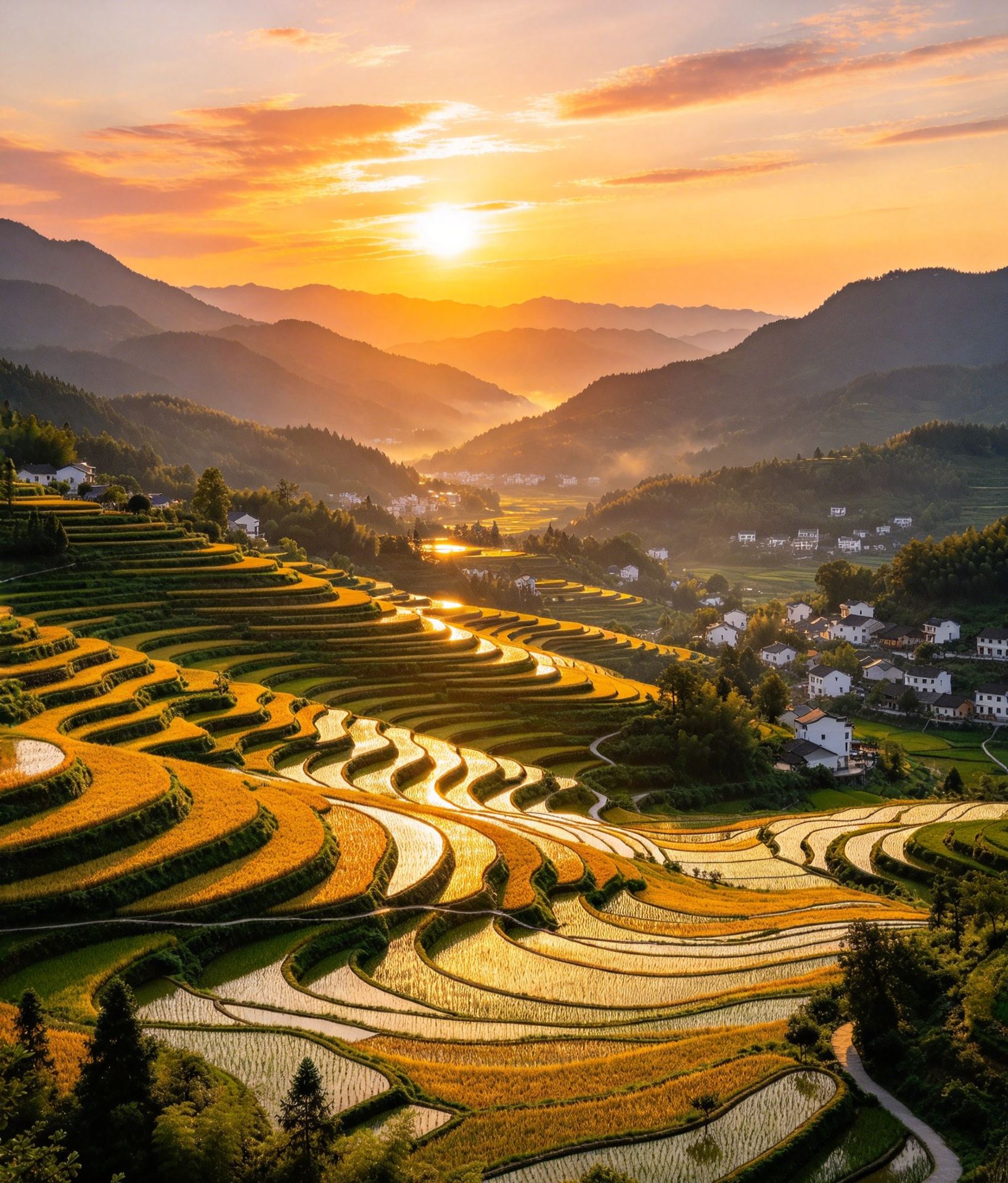 Fengyan Ancient Terraced Fields | Century-old terraced fields in Hanyin, a pastoral masterpiece in the Qinba Mountains