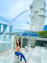 The Famous statue of Singapore 