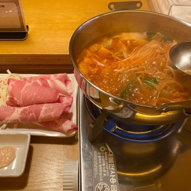 혼자서도 샤브샤브가 가능하다고? 대전 오이시쿠!