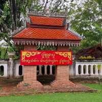 ชมภาพจิตรกรรมฝาผนัง ณ วัดหนองบัว ไทยลื้อ น่าน