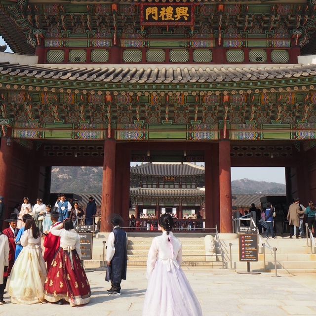 韓服を着て경복궁（キョンボックン）🇰🇷