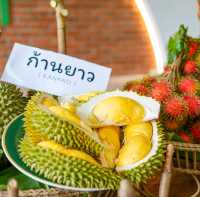 ลากแฟนไปคาเฟ่ในสวนทุเรียนกินขนมผลไม้สดๆที่จันทบุรี​