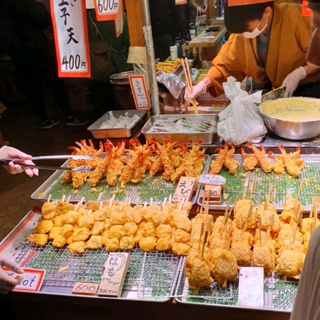 야타이무라 100엔 잔술 파는 니시키시장 술집