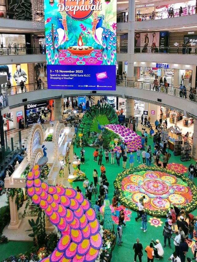 Stunning Deepavali decoration in Suria KLCC!