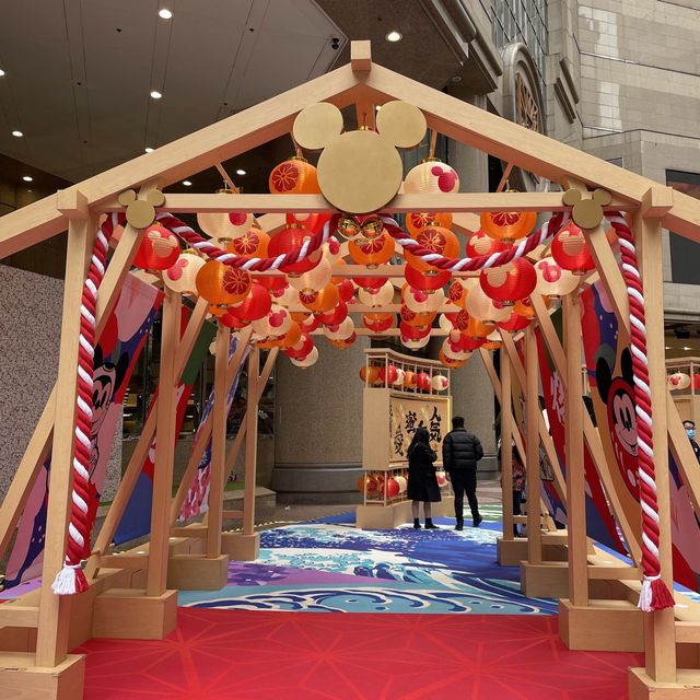 時代廣場迎新春💓Mickey Donald招財打卡點