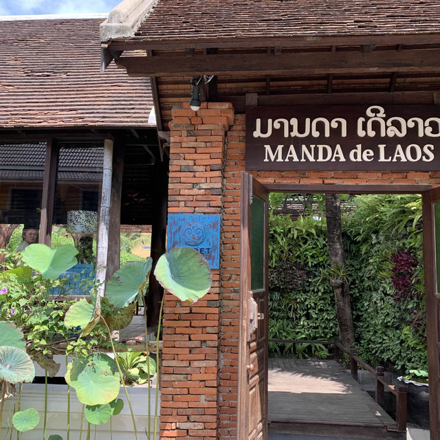 A romantic restaurant with lily pond