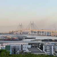 【横浜】夕方の港の見える丘公園・展望台にて