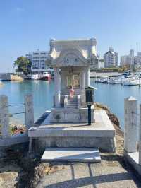 淡路島洲本の海岸に建つ住吉神社
