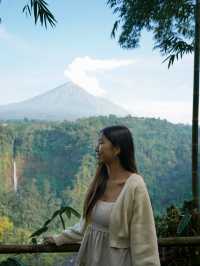 印尼 | 瀑布上方有火山 觀景台仿如仙境🧚🏻‍♀️