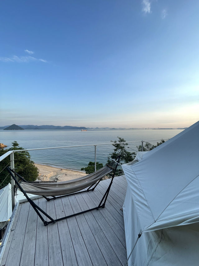 岡山　超絶景✨オーシャンビューのグランピング🏕️