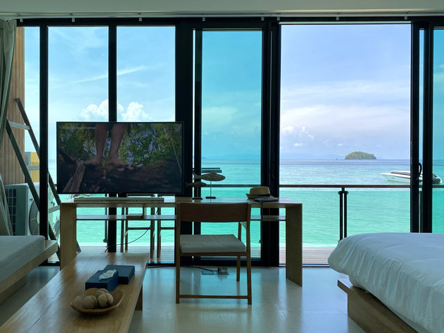 ห้องพักที่ให้ฟีลWater Villa 🐳 ลอยอยู่บนทะเลจริงๆ 