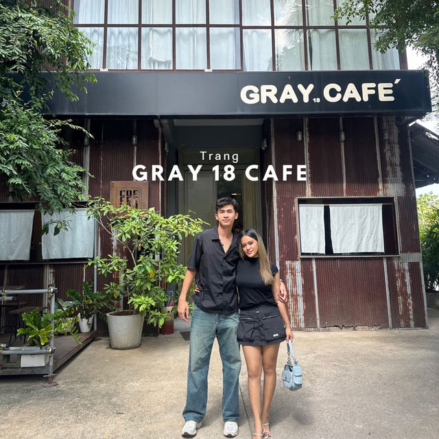 ร้านกาแฟใจกลางเมืองตรังดีไซน์เก๋ GRAY 18 CAFE’