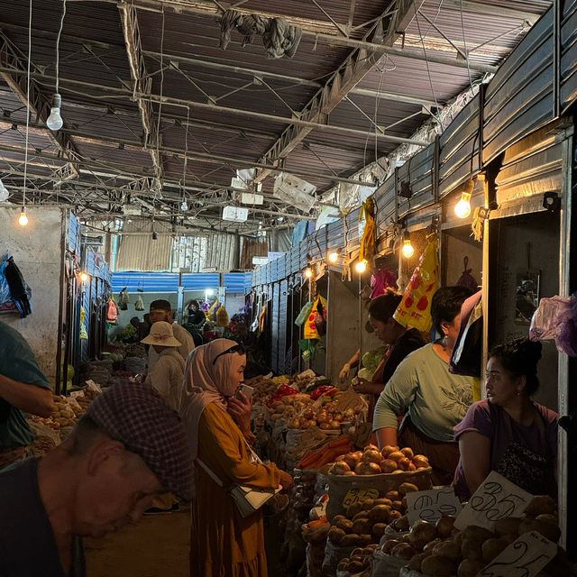 Streets fill with spices smell #oshbazar