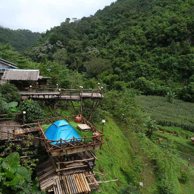 หมู่บ้านเล็กๆ กลางหุบเขา🍃⛰️