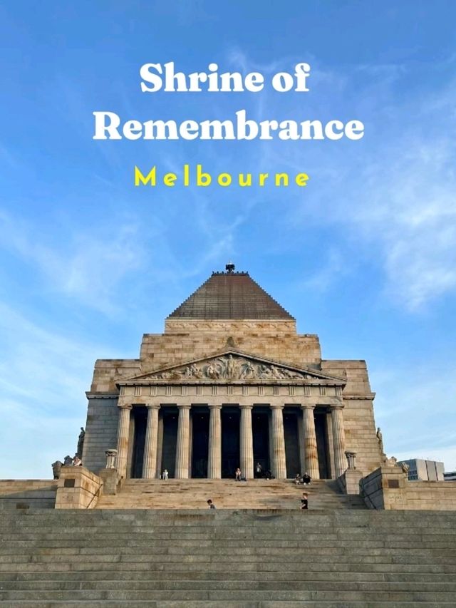 Shrine of Remembrance is a must visit in Melnourne