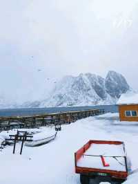 超美的羅弗敦群島雪景