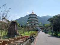 The beautiful view of Wuji Tianyuan Temple in New Taipei City