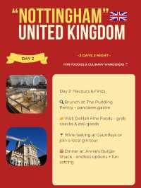 Nottingham itinerary 
