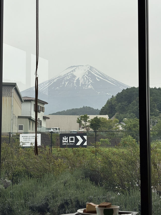 富士吉田のスタバで、富士山を見ながらひと息！