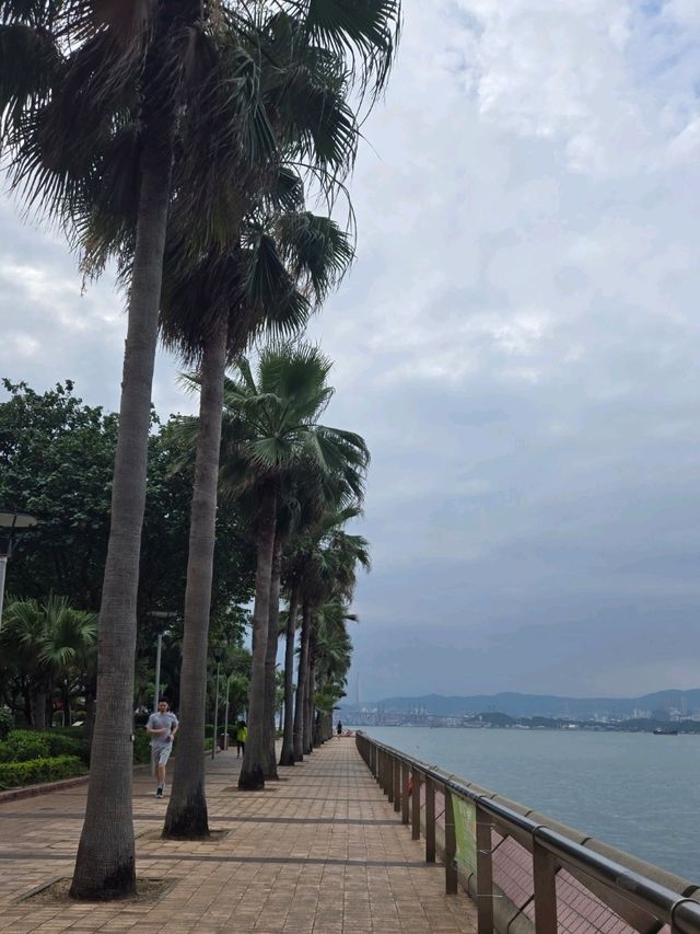 香港新地標！中山公園海濱長廊紅頭船風雨亭
