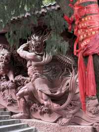 Mindblowing Buddhist sculpture art corridor in Mianyang