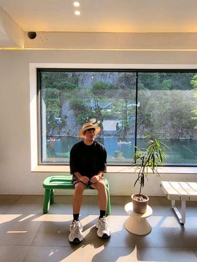 무료카약체험으로 더위 날리는 논산카페