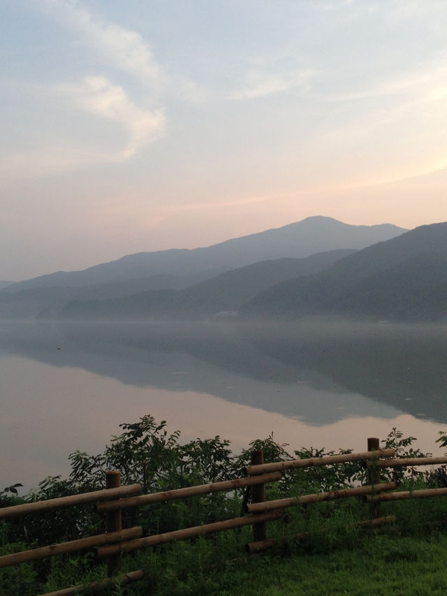 북한강변의 풍경