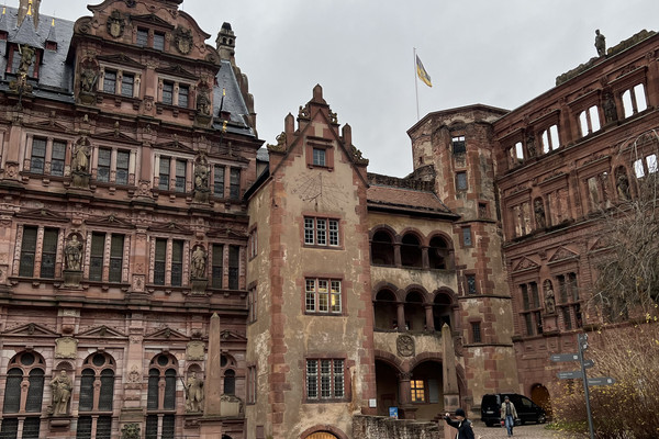 油彩 風景画「ドイツハイデルベルク旧市街の城と橋 」油絵 油彩 風景画「ドイツハイデルベルク旧市街の城と橋 」油絵