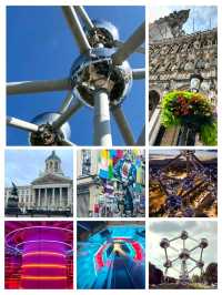 🌐✨ Europe budget Trip:Atomium Brussels – The Giant Icon of Belgium! 🇧🇪