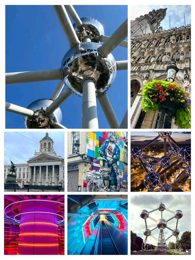 🌐✨ Europe budget Trip:Atomium Brussels – The Giant Icon of Belgium! 🇧🇪