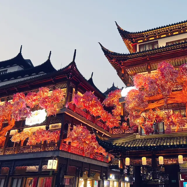 闖入《神隱少女》的世界！夜晚的豫園美到像穿越了！