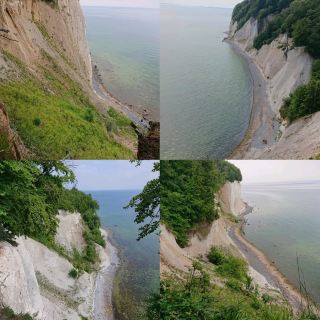 Sassnitz and the adjoining Jasmund National Park (Nationalpark Jasmund) in Germany, stunning cliffs