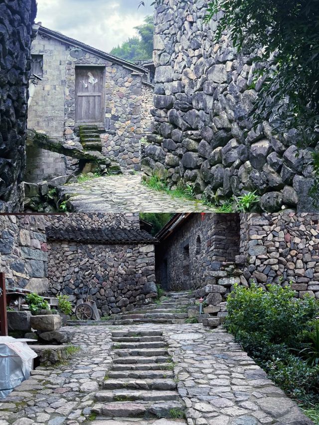 江南石頭第一村!縉雲岩下石頭村!小橋流水人家