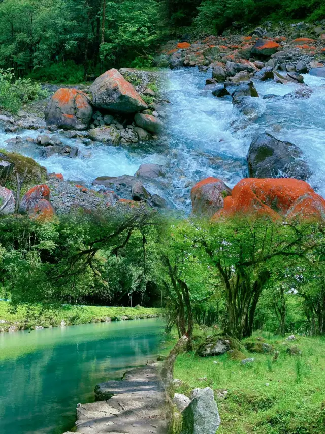The colorful scenery is like this||Laba River