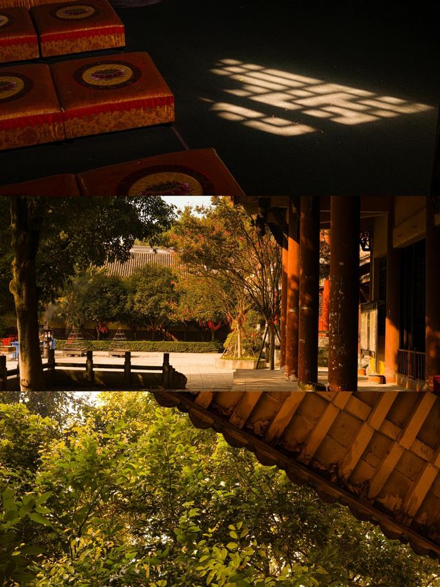 成都地鐵直達的古寺，據說在這裡所求皆能如願。