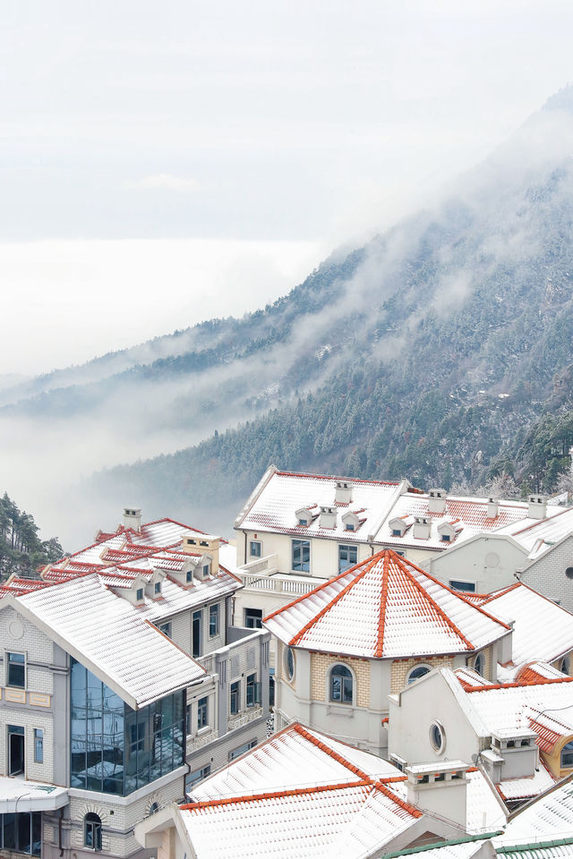 給南方人一點大雪震撼，初雪和廬山適配度拉滿