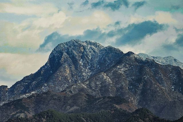 秦嶺藍田玉山的春雪❄️