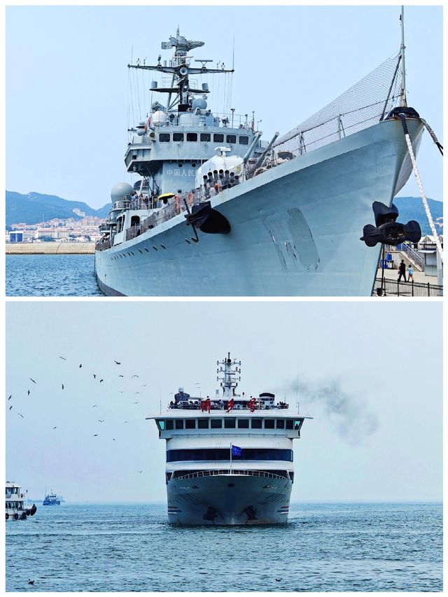 山東威海輪船坐輪船睇風景心情靚真好