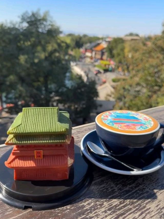 北京打卡咖啡店📷☕ 鼓樓景觀，可愛蛋糕