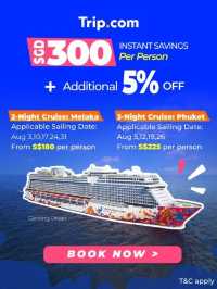 🚨 S$300 OFF + 5% EXTRA for Genting Dream Cruises! 🚨