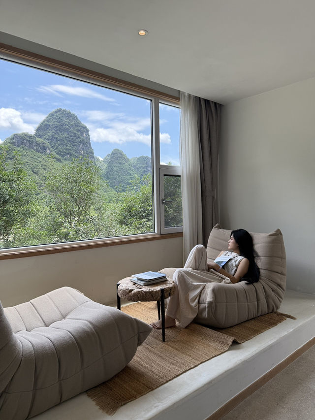 陽朔暑期遊丨抬眼就是山的高顏值小院