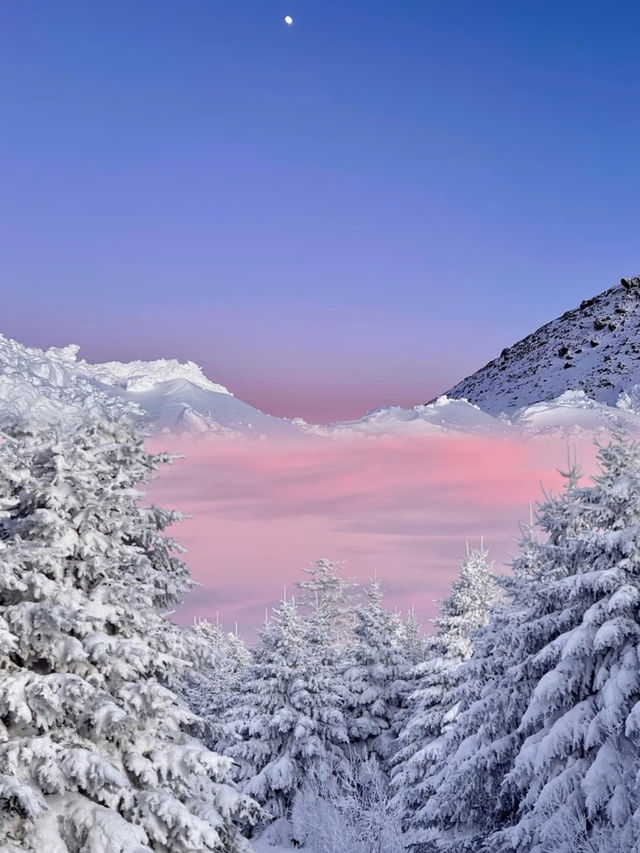 長白山live|人生必看絕美日落，誤入芬蘭雪境～